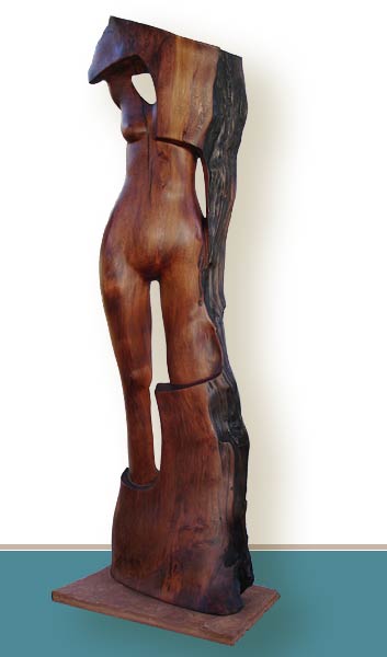 Emilia - redwood sculpture