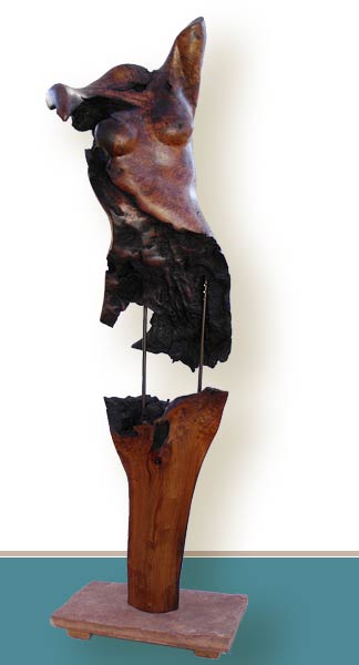 Valisa - redwood sculpture