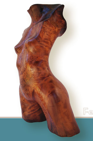 rohen - redwood sculpture