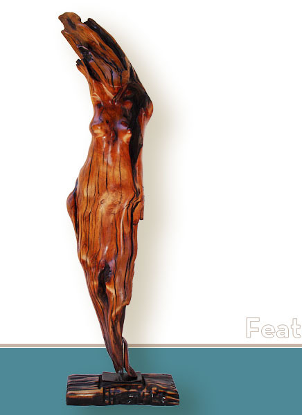 Noelia - redwood sculpture